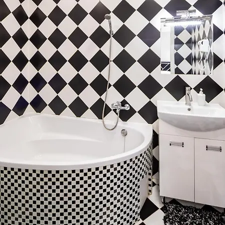 Bv Black And White Apartment Lviv