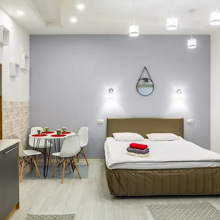 Bv Black And White Apartment Lviv